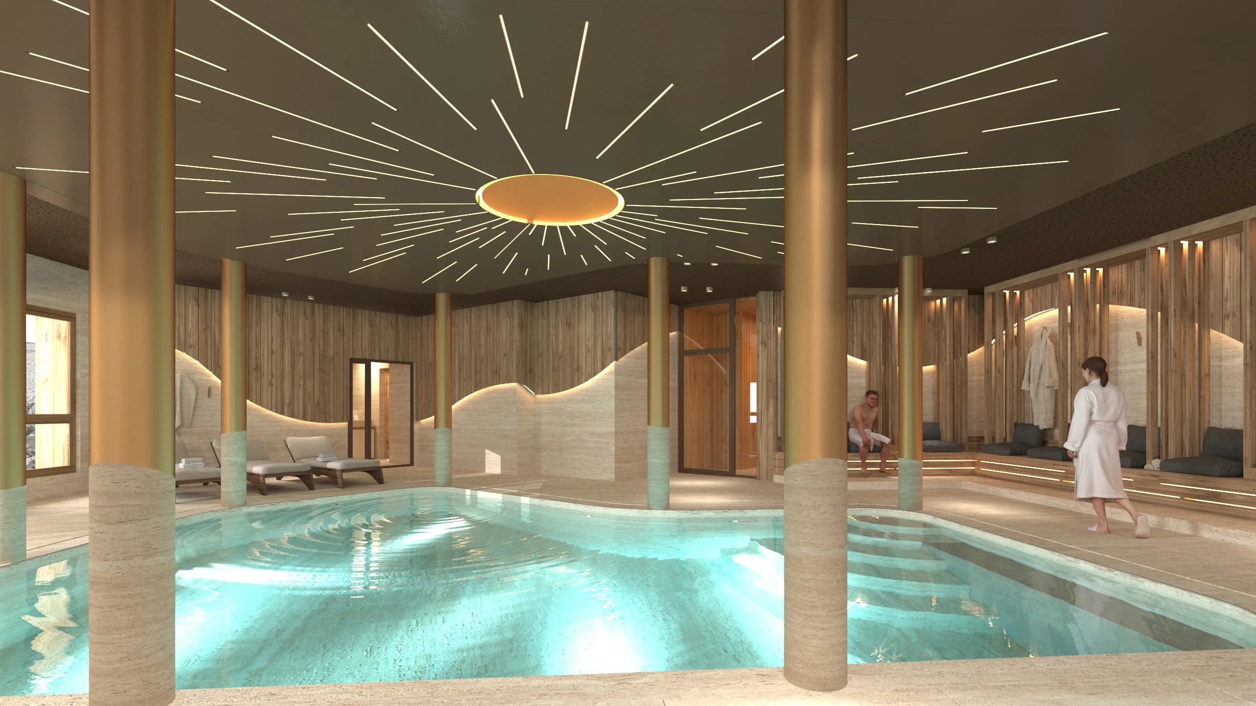 Bassin spa Souleil Or